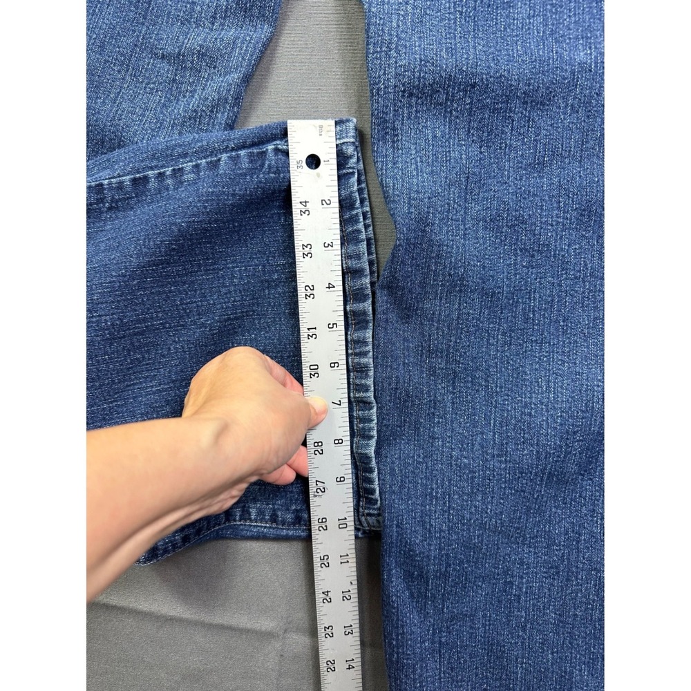 Stamp 10 Women's Straight Leg Blue Jeans Medium Wash Size 14 - Picture 9 of 14